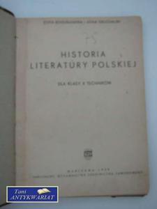 HISTORIA LITERATURY POLSKIEJ DO KLASY II TECHNIKW - 2822554818