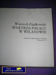 WNTRZA PAACU W WILANOWIE - W.Fijakowski - 2822515328