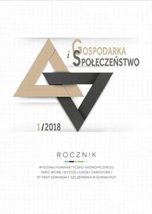 Gospodarka i Spoeczestwo. Rocznik Wydziau Humanistyczno-Ekonomicznego Pastwowej Wyszej Szkoy Zawodowej im. prof. Edwarda F. Szczepanika w Suwakach - 2860825304