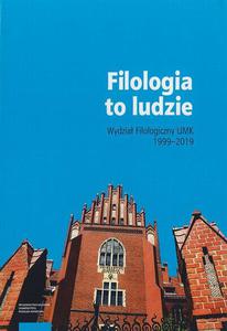 Filologia to ludzie. Wydzia filologiczny UMK 1999 - 2860829129