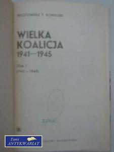 WIELKA KOALICJA 1941-1945 TOM1 - 2822557314