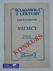 CIGAWKA Z LEKTURY NIEMCY LEON KRUCZKOWSKI - 2858294122