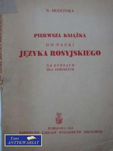 PIERWSZA KSIKA DO NAUKI JZYKA ROSYJSKIEGO - 2822558249