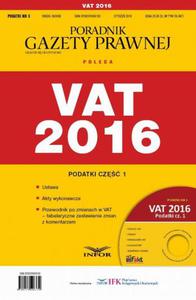 Podatki 2016/03 Podatki cz. I VAT 2016