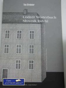 LODZER WORTERBUCH-Sownik dzki - 2822558311