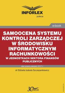 Samoocena systemu kontroli zarzdczej w rodowisku informatycznym rachunkowoci w jednostkach...