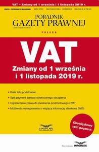 VAT Zmiany od 1 wrzenia i 1 listopada 2019 Podatki - Przewodnik po zmianach 4/2019