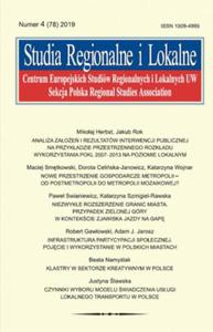 Studia Regionalne i Lokalne nr 4(78)/2019 - 2860849071