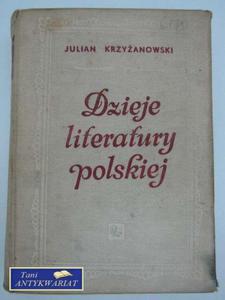 DZIEJE LITERATURY POLSKIEJ - 2822558946