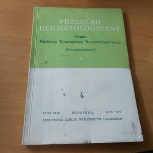 Przegld dermatologiczny nr 4 rok 1976 TOM LXIII - 2860850400