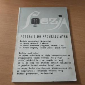 Poezja posanie do nadwraliwych 11/1985 - 2860850708