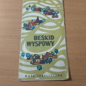 Beskid Wyspowy mapa turystyczna wyd. 1974 rok. - 2860852255