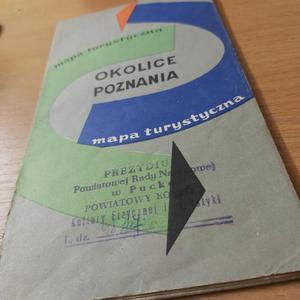 Okolice Poznania mapa turystyczna wyd. 1961 rok. - 2860852274