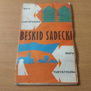 Beskid Sdecki mapa turystyczna wyd. 1974 rok. - 2860852277