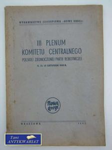 III PLENUM KOMITETU CENTRALNEGO - 2858294360