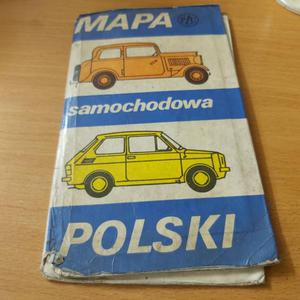 Mapa samochodowa Polski wyd 1973 rok - 2860852796