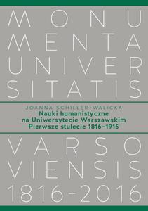 Nauki humanistyczne na Uniwersytecie Warszawskim. Tom 1 Pierwsze stulecie (1816 - 2860857414