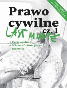 Last Minute Prawo cywilne cz.I - listopad 2021 - 2866068705