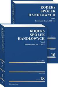 Kodeks spek handlowych. Komentarz. Tom I i II - 2874425016