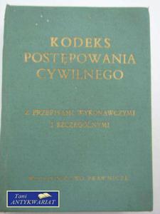 KODEKS POSTPOWANIA CYWILNEGO - 2822562419