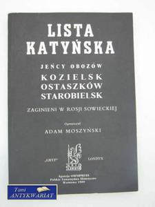 LISTA KATYSKA - 2822564032