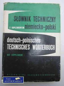 SOWNIK TECHNICZNY NIEMIECKO-POLSKI Z SUPLEMENTEM - 2822564584