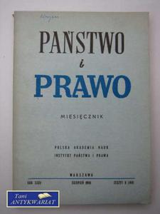 PASTWO I PRAWO ZESZYT 8 (414) - 2822564651