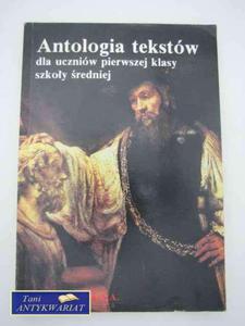 ANTOLOGIA TEKSTW DLA UCZNIW 1 KL SZKӣ REDNICH - 2822568520