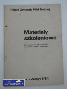 MATERIAY SZKOLENIOWE zeszyt 5/84 - 2822569528