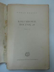 KOLUMBOWIE ROCZNIK 20 - 2822571442