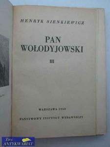 PAN WOLODYJOWSKI T. 3 - 2858286778