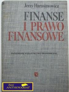 FINANSE I PRAWO FINANSOWE -J. Harasimowicz - 2822519112