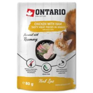 Ontario Herb Line saszetka z kurczakiem i szynk 80g - 2875011425