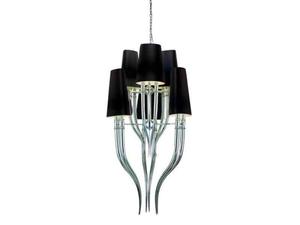 Lampa wiszca DIABLO 3+3 WISZACA BLACK AZ1417 AZZARDO - 2858119539