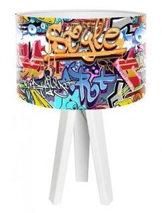 Modna lampa biurkowa MacoDesign Grafitti Style mini-foto-019w - 2860667209