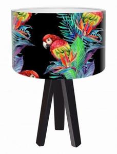 Modna lampa biurkowa Egzotyczna papuga czarne mini-foto-415 cz MacoDesign - 2860673757