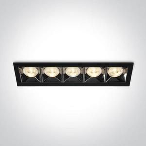 Avgi 50506B/B/W czarny wpust z odbynikiem ciemny chrom COB LED 3000K 20W; nieciemnialny zasilacz LED w zestawie ONE LIGHT - 2873146266