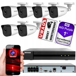 Zestaw do monitoringu Hikvision Hiwatch 6x HWI-B140H + HWN-4108MH-8P + Dysk WD PURPLE 1 TB Zestaw do monitoringu Hikvision Hiwatch 6x HWI-B140H + HWN-4108MH-8P + Dysk WD PURPLE 1 TB - 2874716555