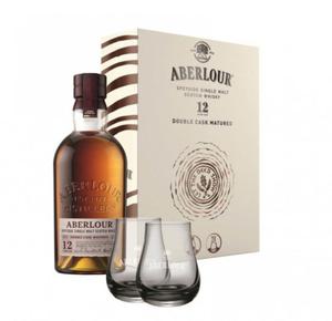 Zestaw Whisky Aberlour 12 Double Cask Matured 40% 0,7l + dwie szklanki - 2861527267