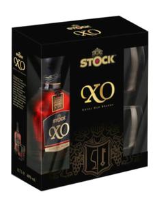 Brandy Stock XO 40% 0,7l + 2 szklanki - 2861527396