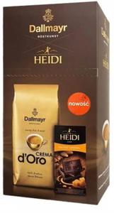 Kawa Dallmayr Crema d'Oro 1kg ziarnista + czekolada Heidi - 2869499283