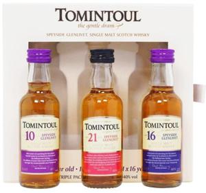 Zestaw miniaturek whisky Tomintoul 40% 3x0,05l - 2864654262