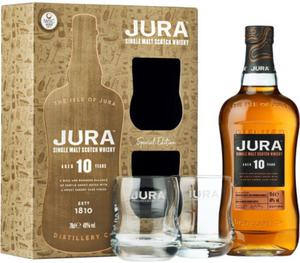 Zestaw whisky Jura 10 YO 0,7l + 2 szklanki - 2867047821