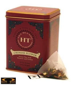 Herbata Harney & Sons Chinese Flower, herbata zielona aromatyzowana, puszka piramidki 20 szt. - 2832351865