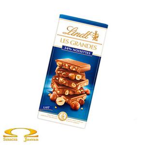 Czekolada mleczna Lindt Les Grandes 34% Noisettes 150g - 2861524911