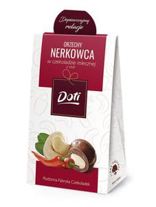 Orzechy nerkowca w czekoladzie mlecznej z chili 100g w kartoniku - 2861524942