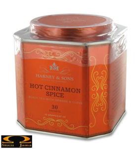 Herbata Harney & Sons- Hot cinnamon spice, puszka piramidki 30 szt. - 2832352352