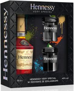 Koniak Hennessy VS 40% 0,7l + dwa soiki - 2832353006