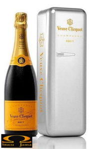 Szampan Veuve Clicquot Brut Metal Fridge 0,75l - 2832353464