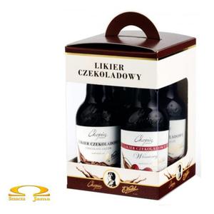 Zestaw Likierw Czekoladowych i Winiowych E. Wedel & Vodka Chopin 4x0,05l - 2832354092